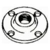 American Imaginations 2 in. x 2 in. Galvanized Floor Flange AI-35807